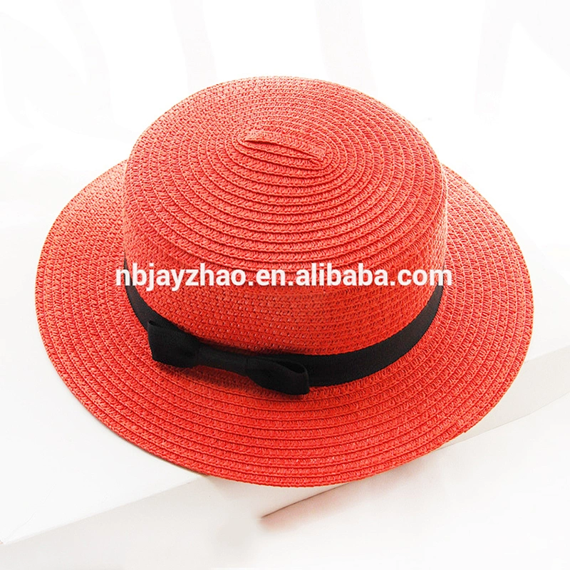 Custom Colorful Beach Hat Simple Bow Knot Sun Visor Hat