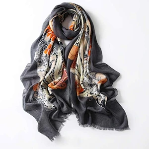 New fashion silk big square scarf printed cashmere silk scarf all-match decorative scarf women