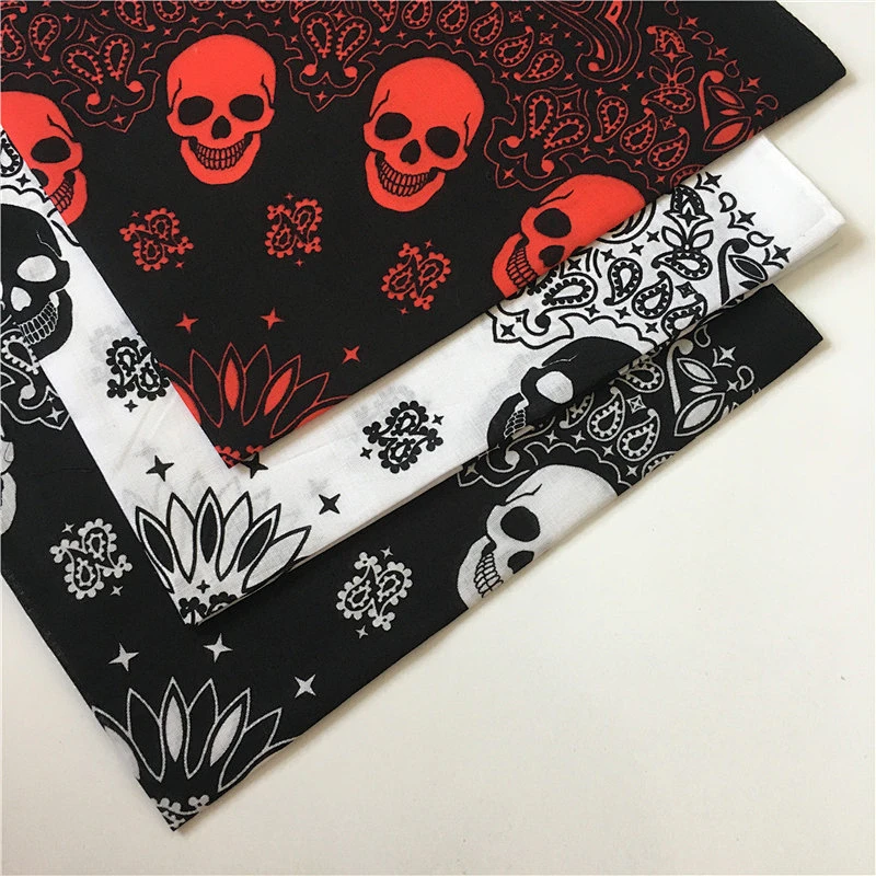 Manufacturers production hip-hop style three-color optional neutral soft cotton satin square scarf