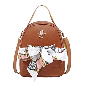 2020 Fashion Trend Small Fresh Bow Small Backpack Shoulder Messenger Shoulder Female Backpack