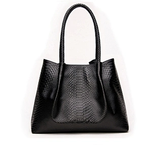 2020 Hot Sale Fashion Ladies Handbag Womens Black Genuine Leather Large Tote Bag