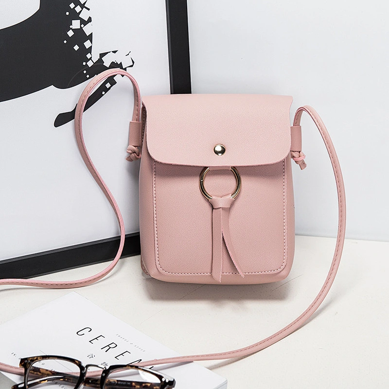 New Women Buckle Casual Small Square Bag Shoulder Messenger Mobile Phone Bag Wholesale Women Hand Bags