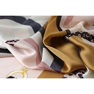 New long-style plaid stitching printed shawl big size bound fashion designed silk twill scarf