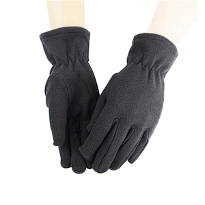 Wholesale Winter Warm Cheap Promotion Women Ladies Plain Blank Polar Fleece Gloves