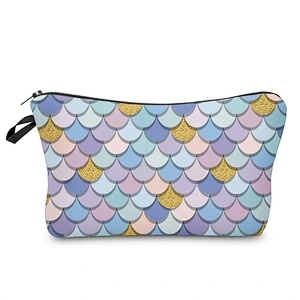 2020 New Multifunctional Ladies Cosmetic Bag Fish Scale Colorful Makeup Bag Mermaid Cosmetic Bags