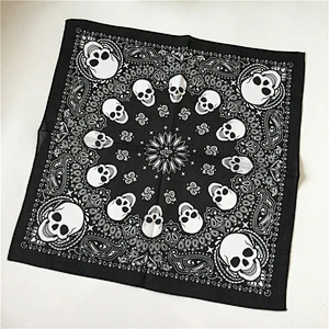 Manufacturers production hip-hop style three-color optional neutral soft cotton satin square scarf