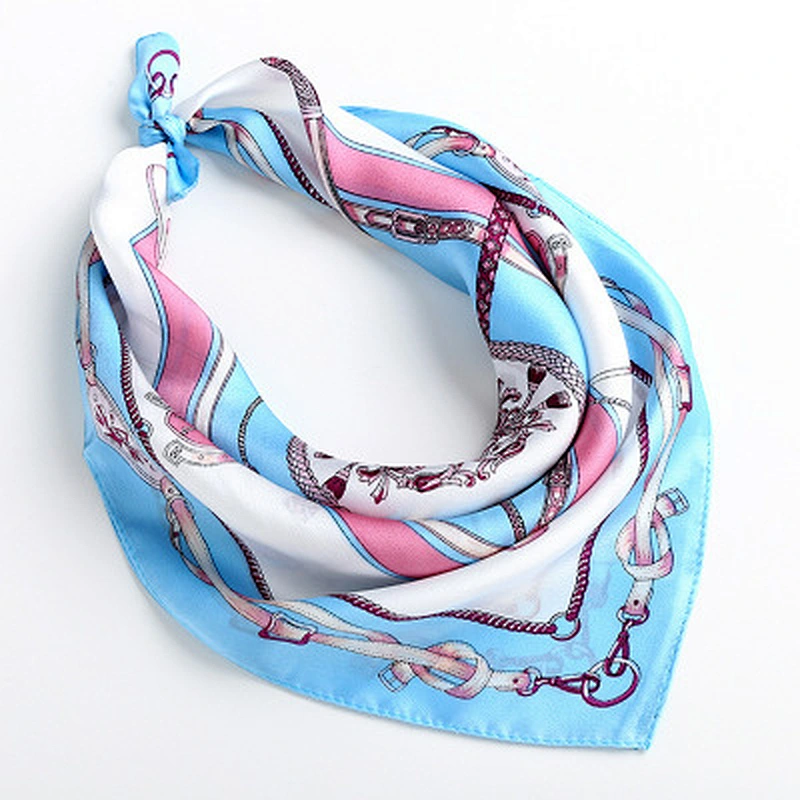 wholesale printing Satin Female silk small women silk square head scarf