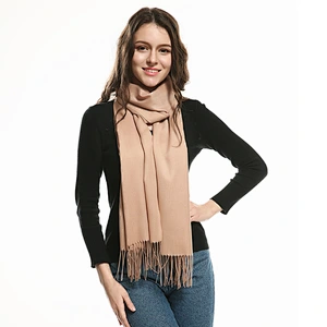 2020 thickened autumn winter cashmere scarf solid color women's shawls tassels warm cashmere scarf hijab