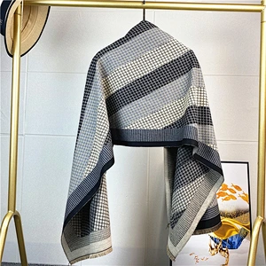 Wholesale Thickened Warmth Cashmere Scarf Korean Version Double-Sided H Letter Shawl Scarf For Women
