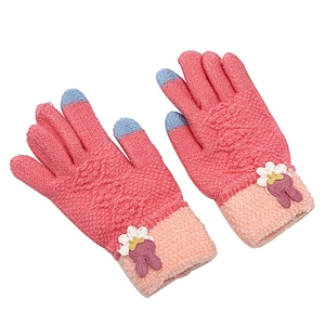 Cartoon Winter Boys Girls Gloves Bunny Finger Children Warm Gloves Fashion Color Matching Gloves