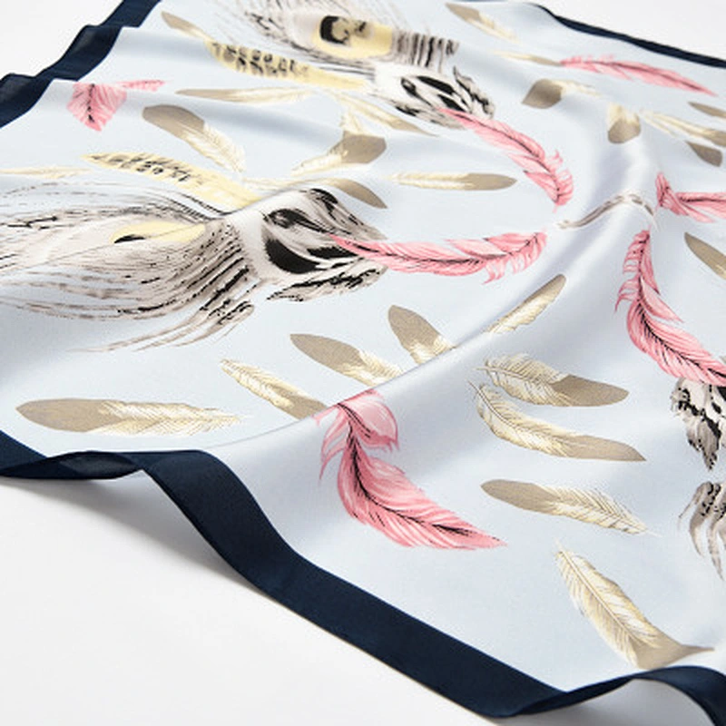 Scarf female 60x60cm small square sunscreen scarf female printed wild decorated square silk scarf