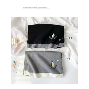 Scarf Female Autumn Winter Korean Japanese Version Ins Wild Soft Girl Small Fresh Student Knitted Wool Scarf