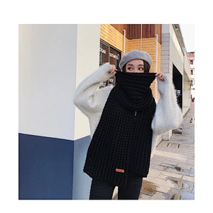 Korean Version 2021 Wool Scarf Women Autumn Winter New Wild Dual-Use Thickened Warmth Student Ins Girl Shawl