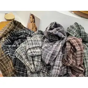 Wholesale Winter Shawl Warm Fashion Plaid Double-sided Colorful Lattice Pashmina Scarf