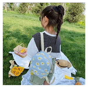 2020 New Korean Girl Bag Children'S Backpacks Fashion Nylon Little Daisy Cute Mini Backpack