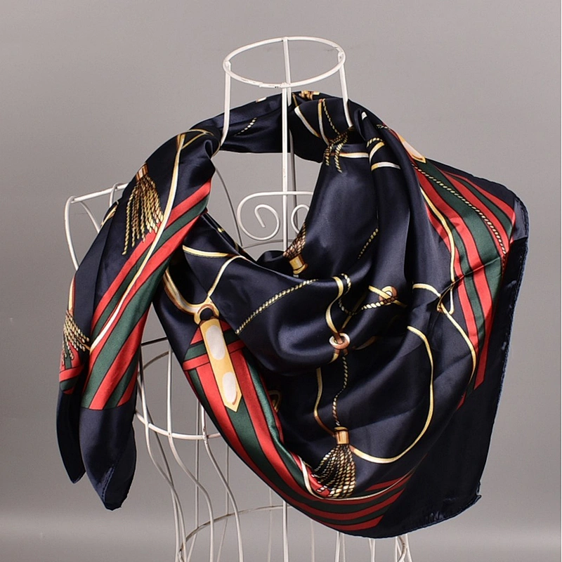 Popular Fashion Silk Scarf Trend Printing Women'S Shawl Can Be Customized
