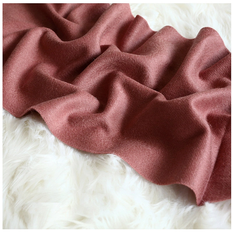 Classic Solid Color Plain High Quality Women Pashmina Water Ripple Long Shawl Thick Cashmere Scarf