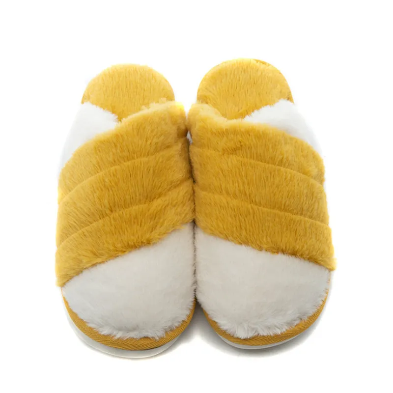 Autumn Winter Home Couple Shoes Soft Bottom Non-Slip Home Indoor Men Women Thread Cotton Shoes Cotton Slippers