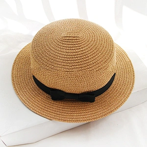 Custom Colorful Beach Hat Simple Bow Knot Sun Visor Hat