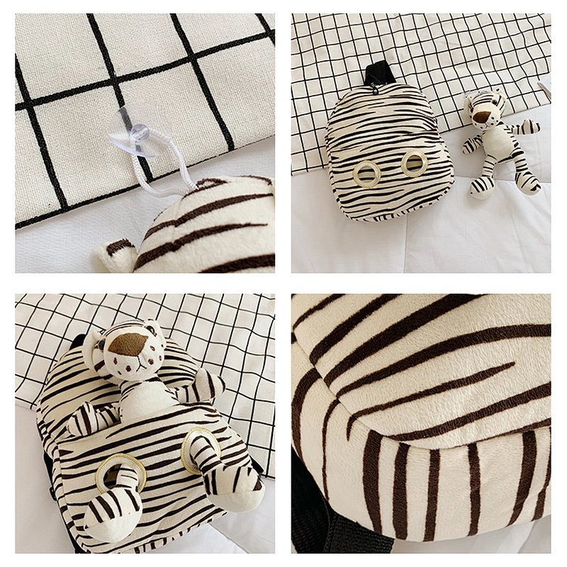 Wholesale Children Boy Girl School Bag Zoo Animal Kid Backpack Plush Toy 3d Cartoon Backpack