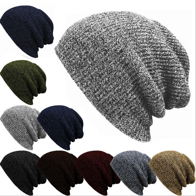 Personalized Fashion Striped Pullover Hat Men  Women Outdoor Warm Knitted Hats