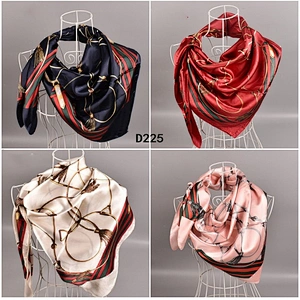 Popular Fashion Silk Scarf Trend Printing Women'S Shawl Can Be Customized
