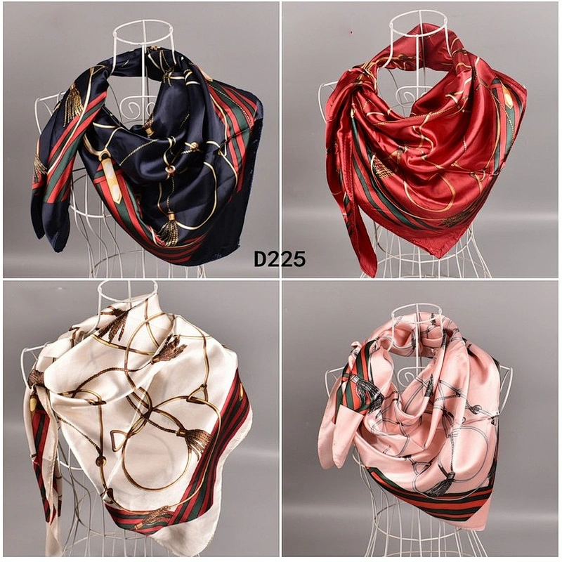 Popular Fashion Silk Scarf Trend Printing Women'S Shawl Can Be Customized