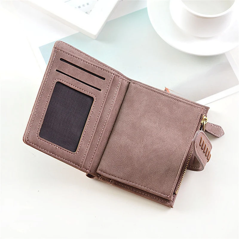 2020 New Fashion Mini Lovely Purse Ladies Short Leather Card Holder Wallets