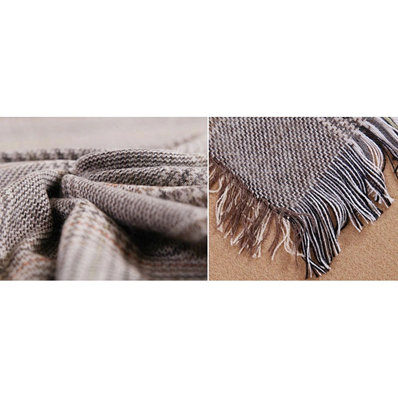 2020 Autumn And Winter New Plaid Scarves Warm Thickened Shawl Tassel Cashmere Scarf