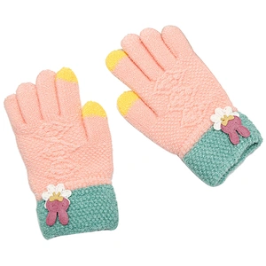 Cartoon Winter Boys Girls Gloves Bunny Finger Children Warm Gloves Fashion Color Matching Gloves