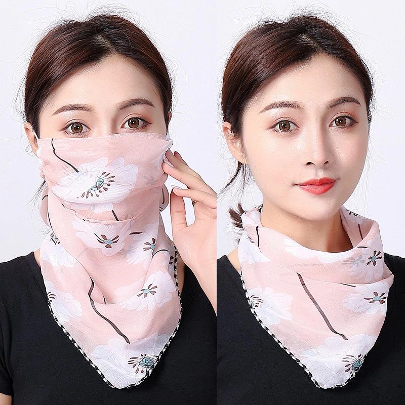 Wholesale Custom Printing Neck Gaiter Face Scarf Bandana With Adjustable Ear Loops For Women