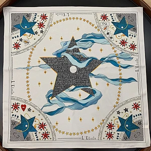 Spring wild new multifunctional female decorative scarves tarot pattern custom print small square scarf