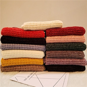 New Autumn Winter Warm Thick Chenille Scarf Female Korean Version Cute Japanese Student Knitted Scarf