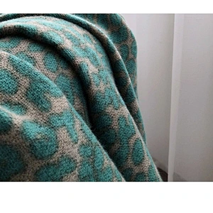 Western Style Avocado Green Scarf Women Winter Korean Wild Leopard Print Long Thick Shawl