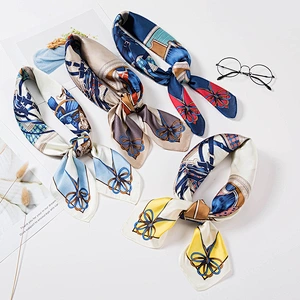 Silk scarves 70 * 70cm small square scarf horse printed lady silk wild square scarf