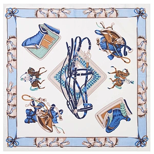 Silk scarves 70 * 70cm small square scarf horse printed lady silk wild square scarf