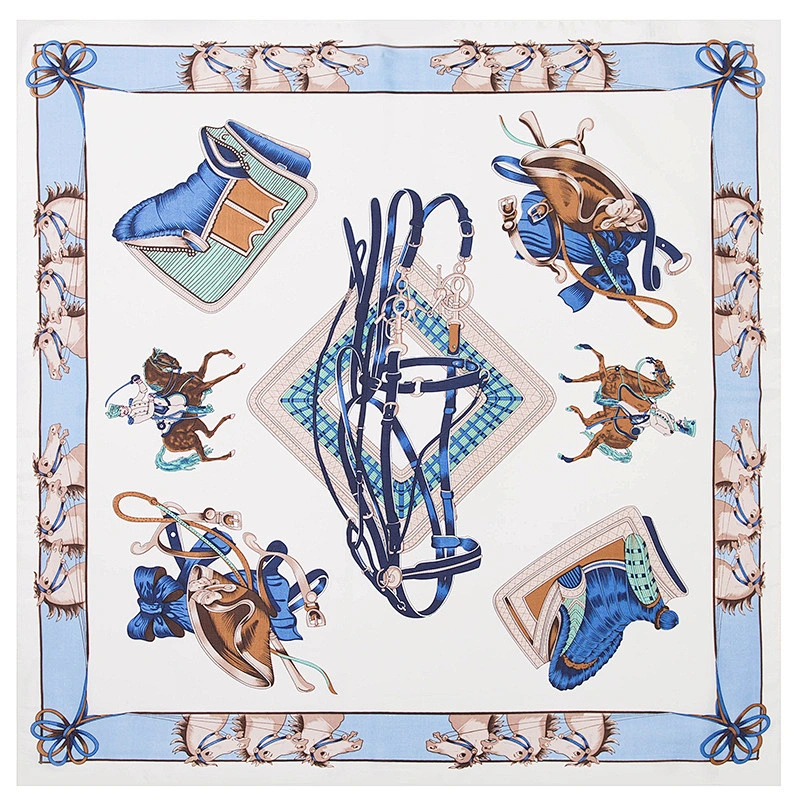 Silk scarves 70 * 70cm small square scarf horse printed lady silk wild square scarf