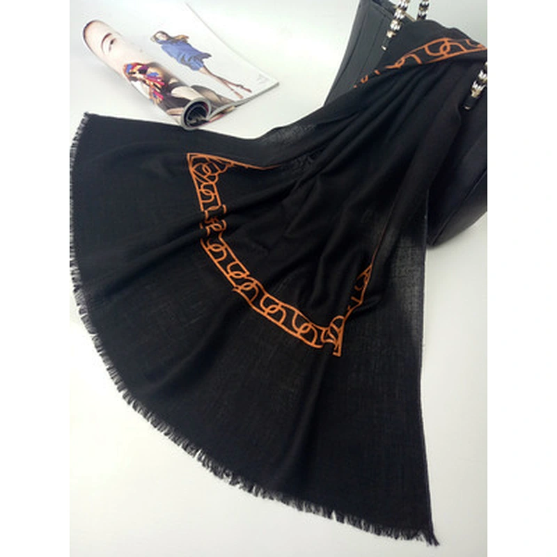 New Style Ladies Autumn Winter Printing Outdoor Office Pashmina Warm Cashmere Shawl