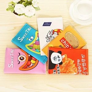 Children Creative Trendy Harajuku Girl Potato Chip Clutch Bag Fun Snacks Pu Mobile Coin Purse Pencil Case