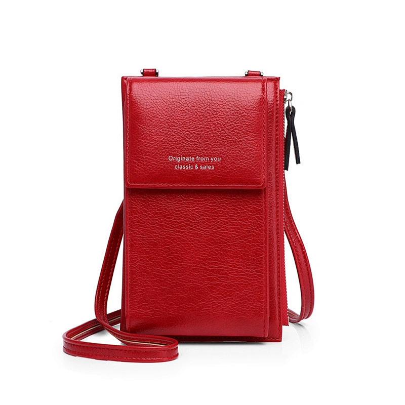 Hot Sale Fashion Ladies Wallet Solid Color Small Diagonal Bag Rectangular Women'S Shoulder Bag