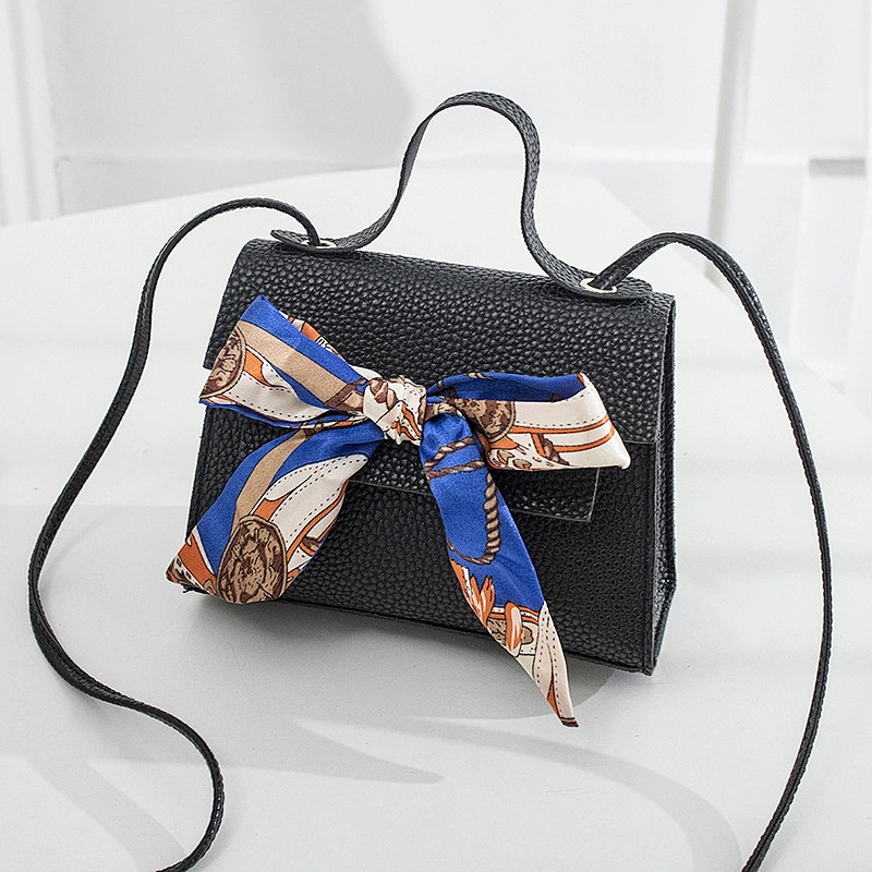 Korean Version New Simple Female Bag Shoulder Messenger Bag Retro Casual Fresh Silk Scarf Small Square Crossbody Bag