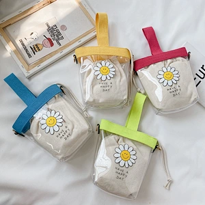 2020 Clear PVC Canvas Bags Girls Cute Single Shoulder Messenger Handbags Kids Girls Casual Mini Crossbody Bags