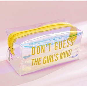 Creative Colorful Laser Waterproof Cosmetic Bag Ins Girl PVC Storage Bag Travel Portable Pencil Bag