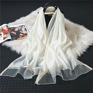 Summer Sunscreen Scarves Ladies Wild Silk Solid Color Shawl Thin Section Phnom Penh Scarf Scarves Women