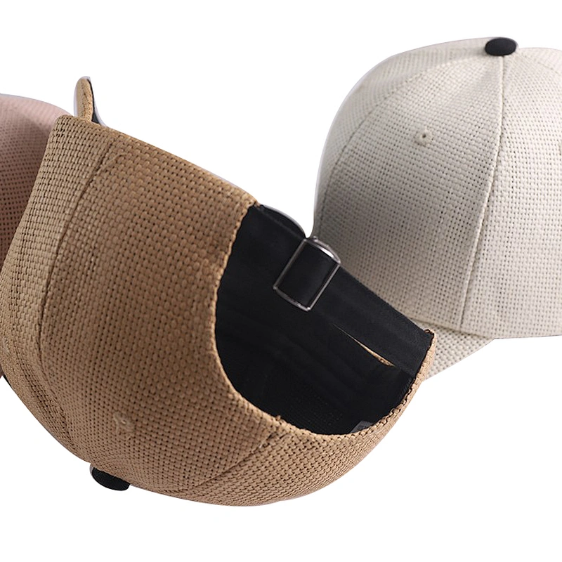 2020 New Design Fashion Straw Hat Beach Sunshade Baseball Straw Hat