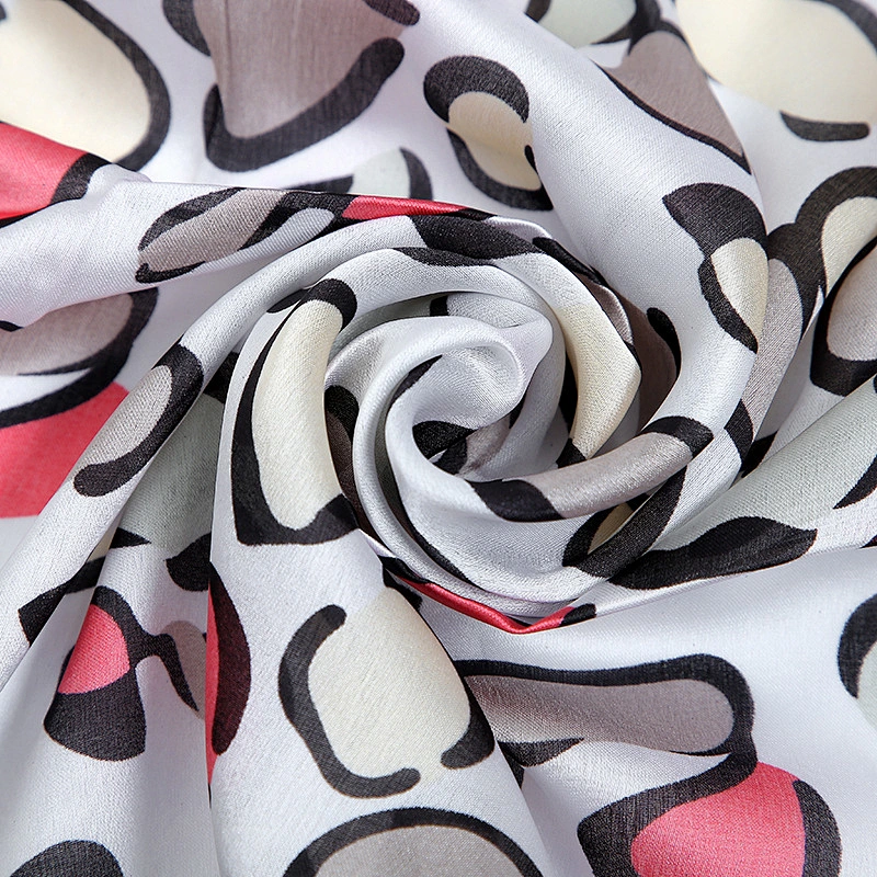 New simulation silk scarf spot printed elegant creative scarf beach towel shawl silk satin scarf