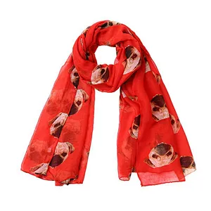New fashion dog print yarn scarf air conditioning sunscreen shawl scarf female