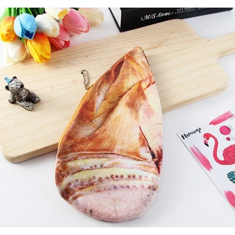 Creative Personality Funny Plush Vegetable Pencil Case Student 3d Simulation Stationery Bag