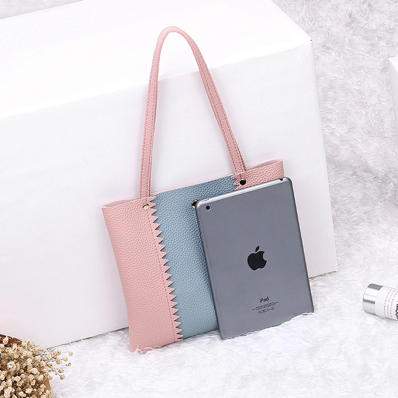 2020 Wholesale Fashion Women Pu Mini Leisure Bags Versatile Contrast Color Messenger Bags Cheap Cell Phone Change Bags