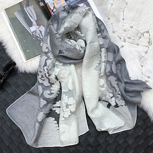 MY Cloud Jacquard Sunscreen Silk Scarf Hijab Scarfs Summer Lady Shawl Beach Cover-ups Scarves Wraps